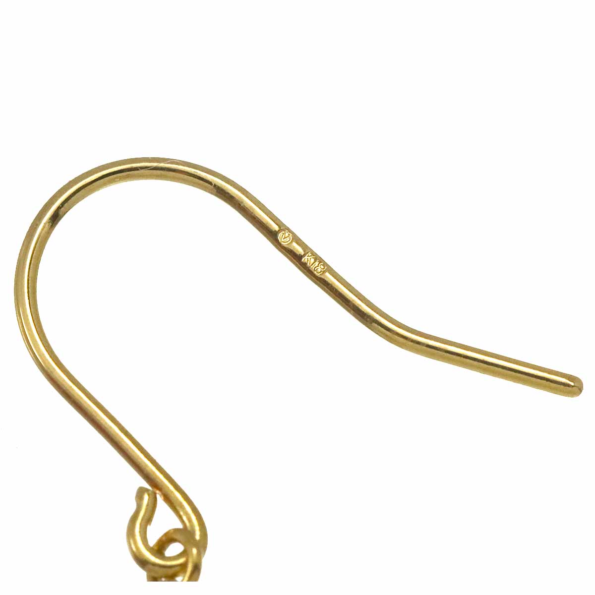 Diamond Earrings Pierced K18 YG 750