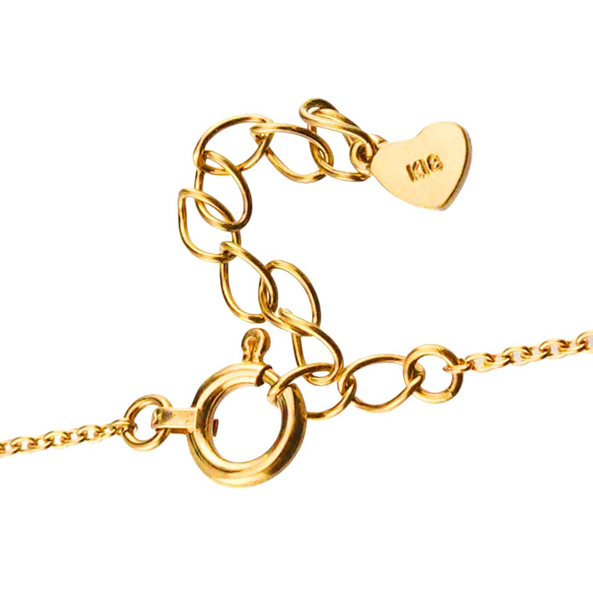 Diamond 0.12ct Necklace 18K YG 750