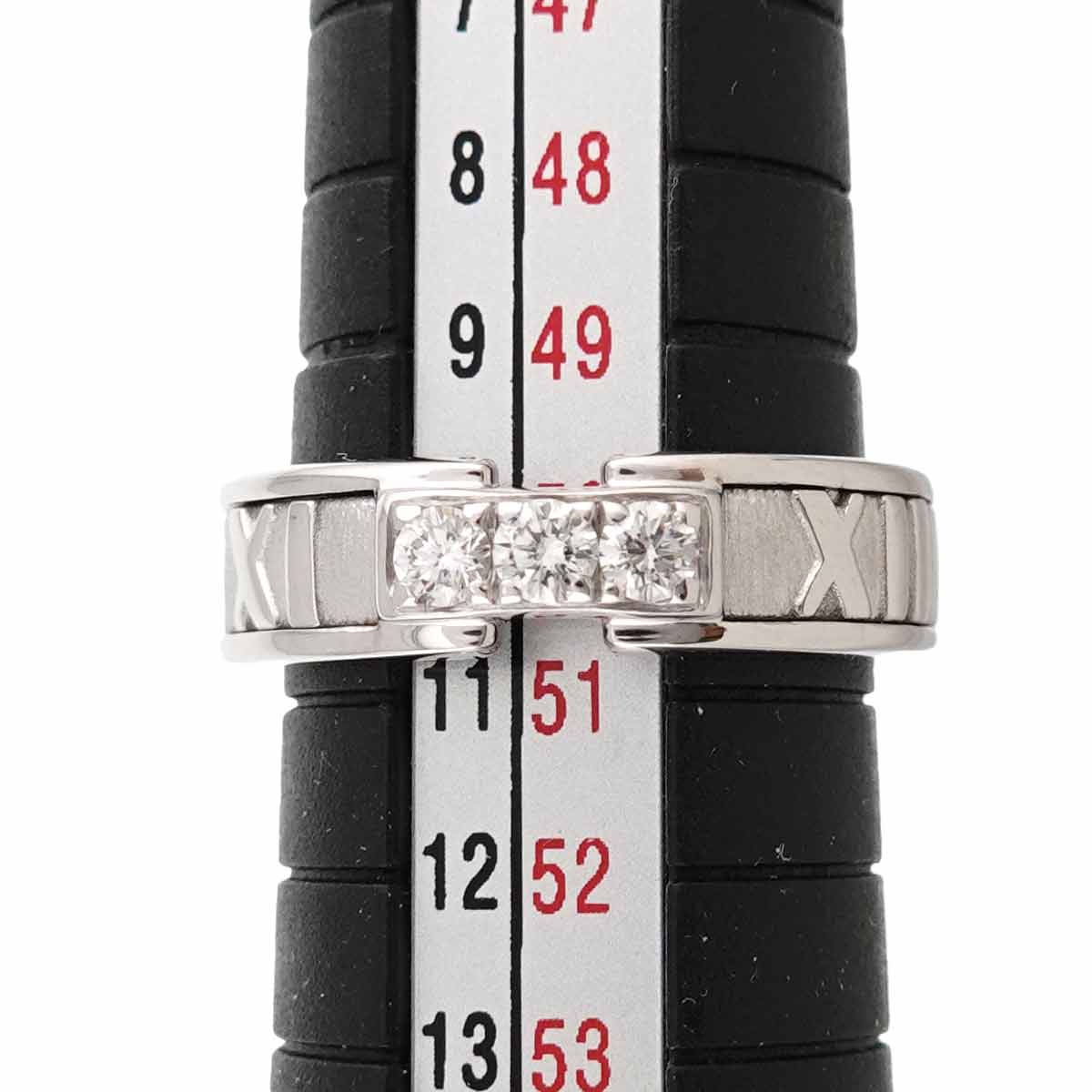 Atlas Diamond Ring 18K White Gold 750 size5.25(US)