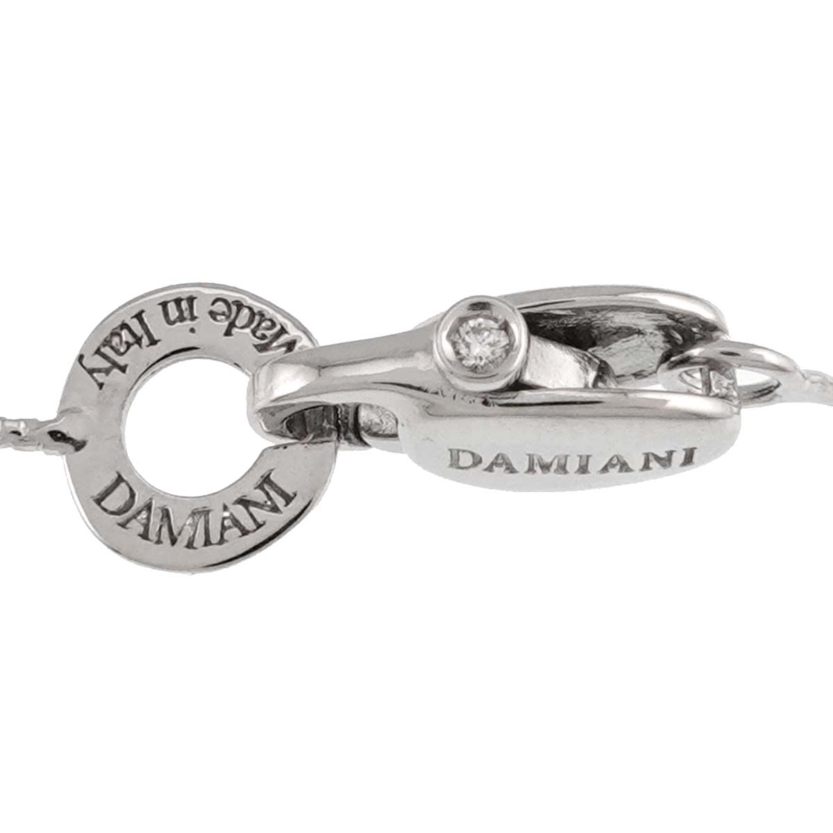 Diamond Cross Necklace 18K WG 750