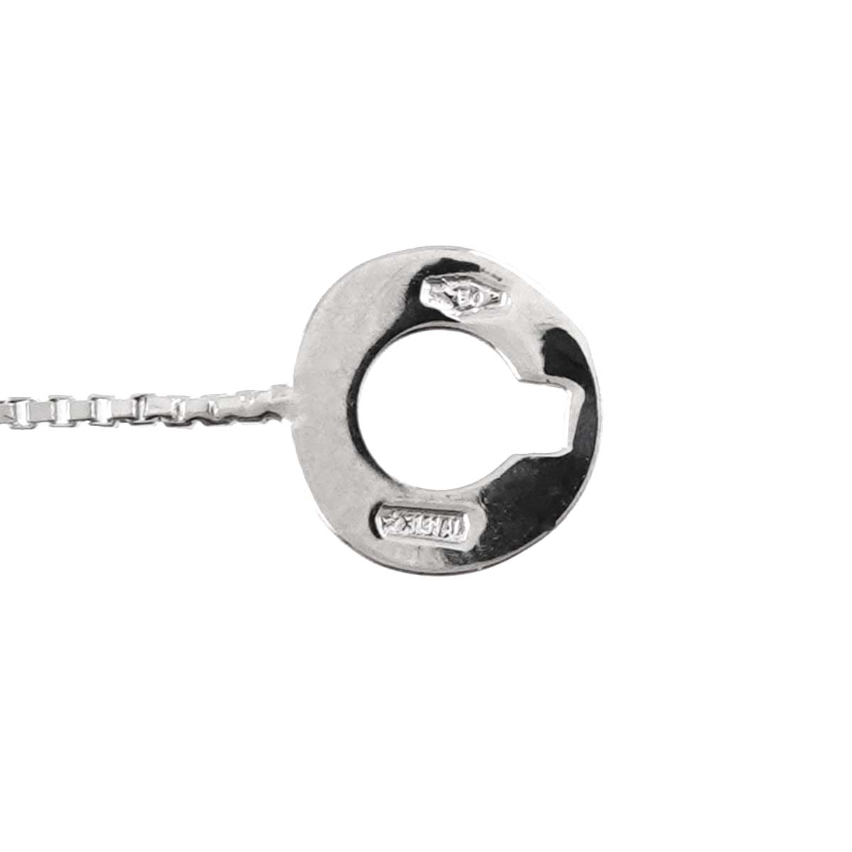 Diamond Cross Necklace 18K WG 750