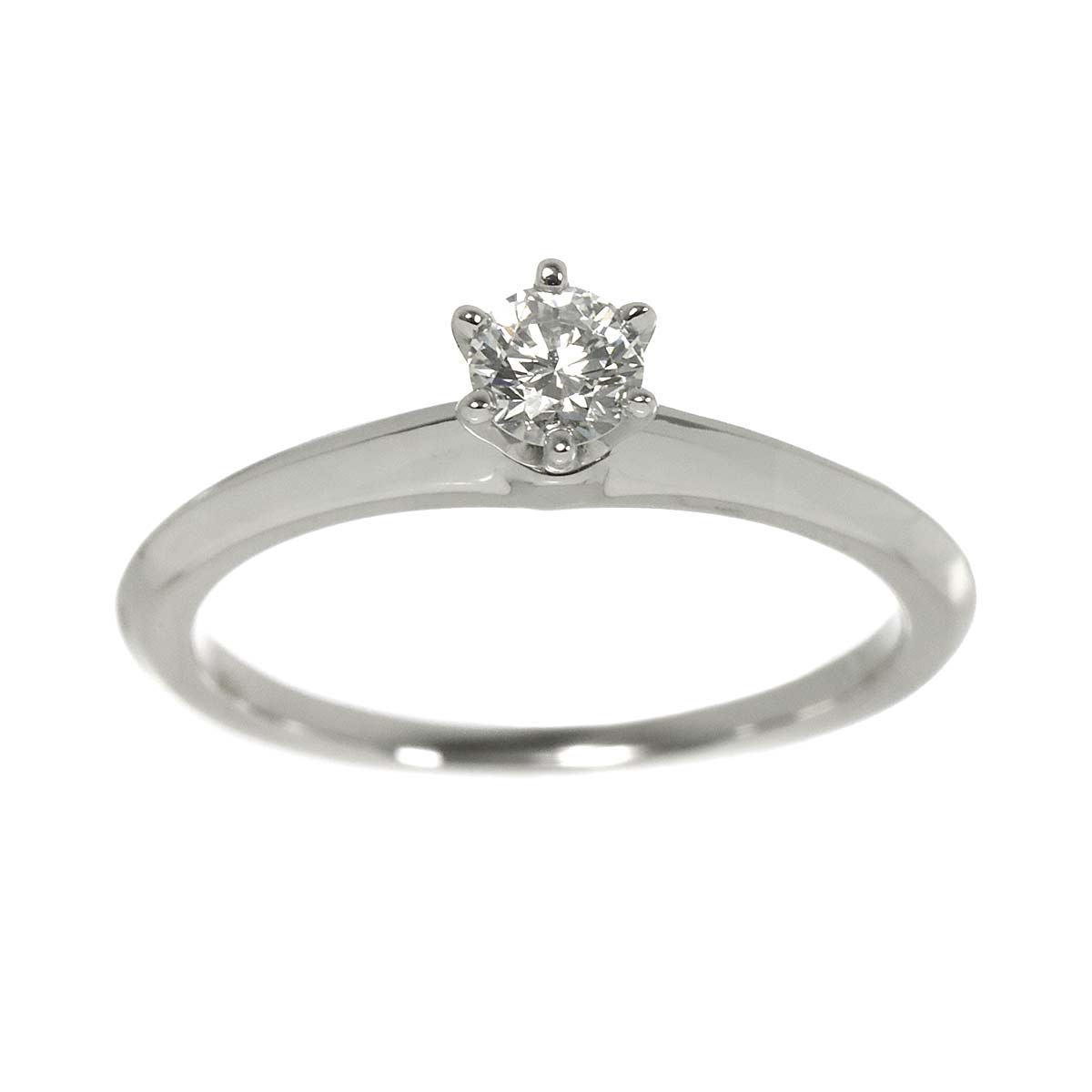 Diamond 0.18ct E/VVS2/3EX Ring Platinum Size4-4.5(US)