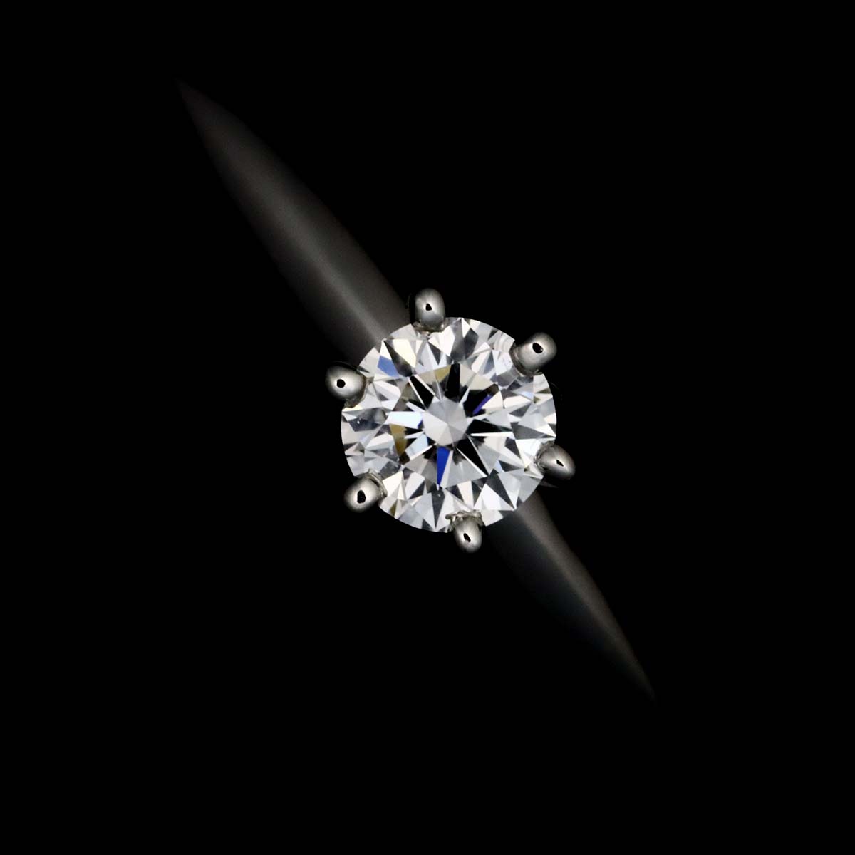 Diamond 0.18ct E/VVS2/3EX Ring Platinum Size4-4.5(US)