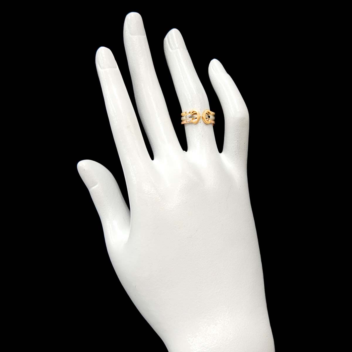 2C Ring 18K YG WG PG 750 Size50 4.75-5(US)