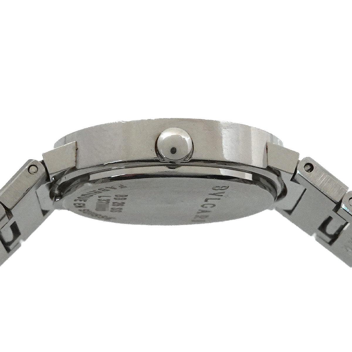 BVLGARIBVLGARI BB26SS 12P Diamond Quartz Black Dial Ladies