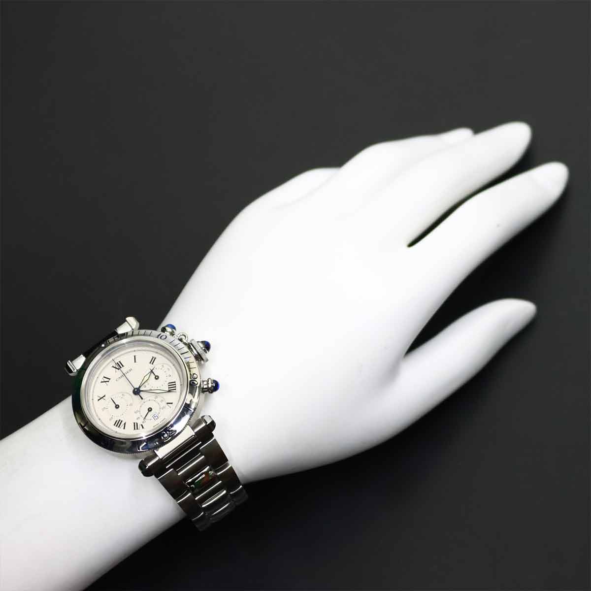 Pasha 38mm W31018H3 Date Automatic Silver Dial Mens Watch