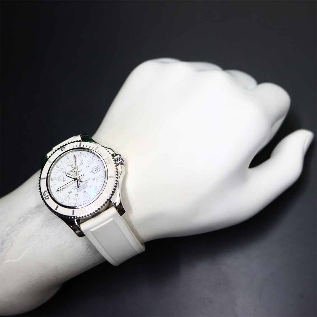 Super Ocean II 42mm A17365 White Dial Automatic Mens Watch