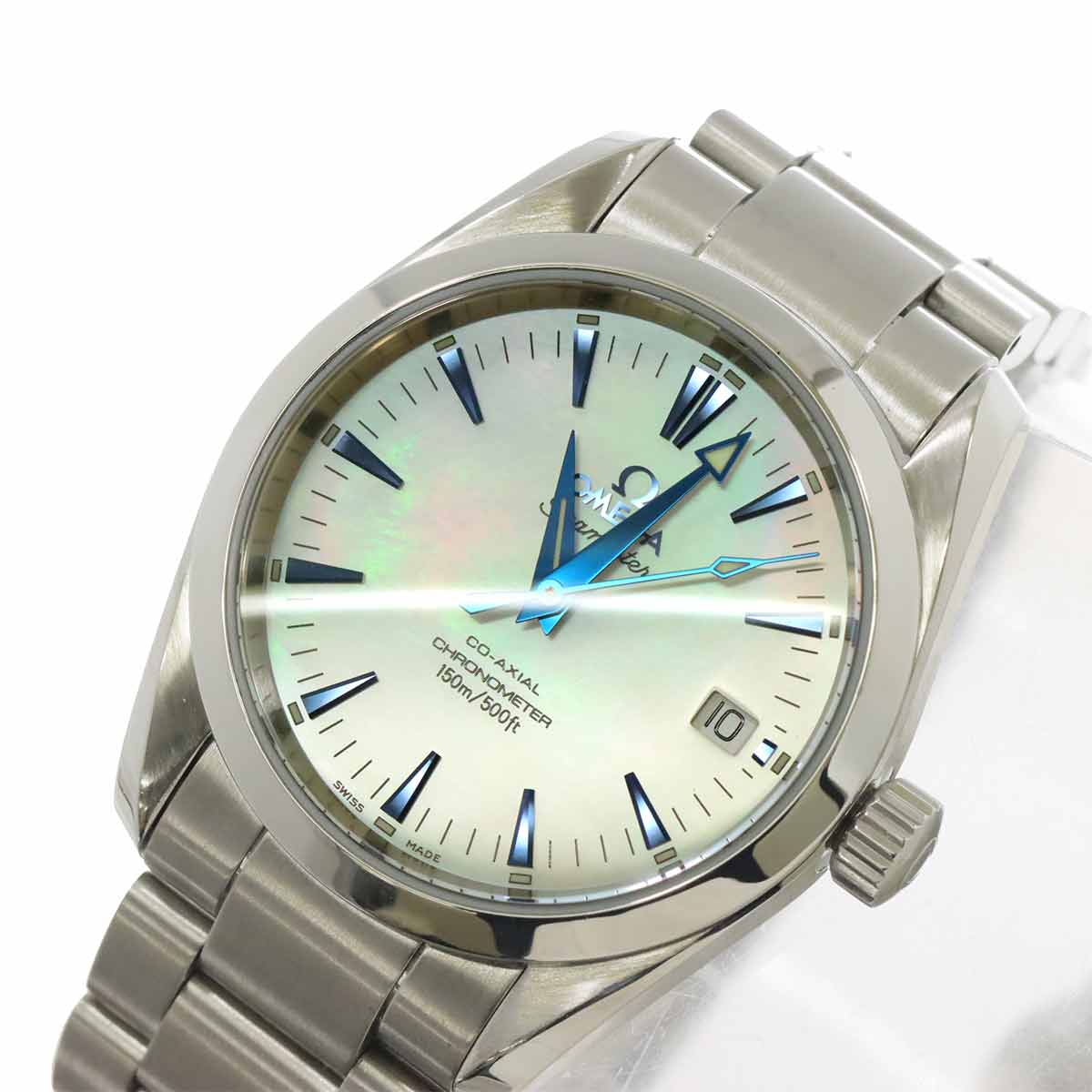 Seamaster Aqua Terra 2504 70 Date Quartz White Shell Dial