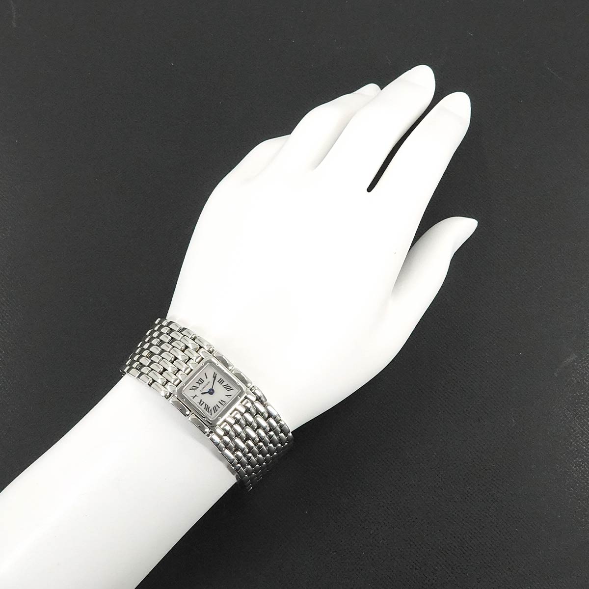 Panthere Ruban W61001T9 Quartz White Shell Dial Ladies Watch