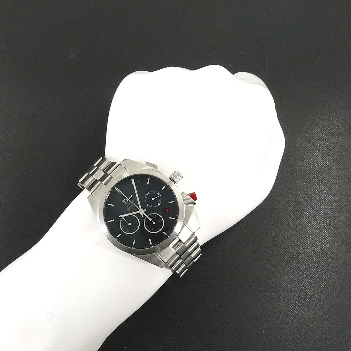 CHIFFRE ROUGE Date CD084610M002 Chronograph Black Dial