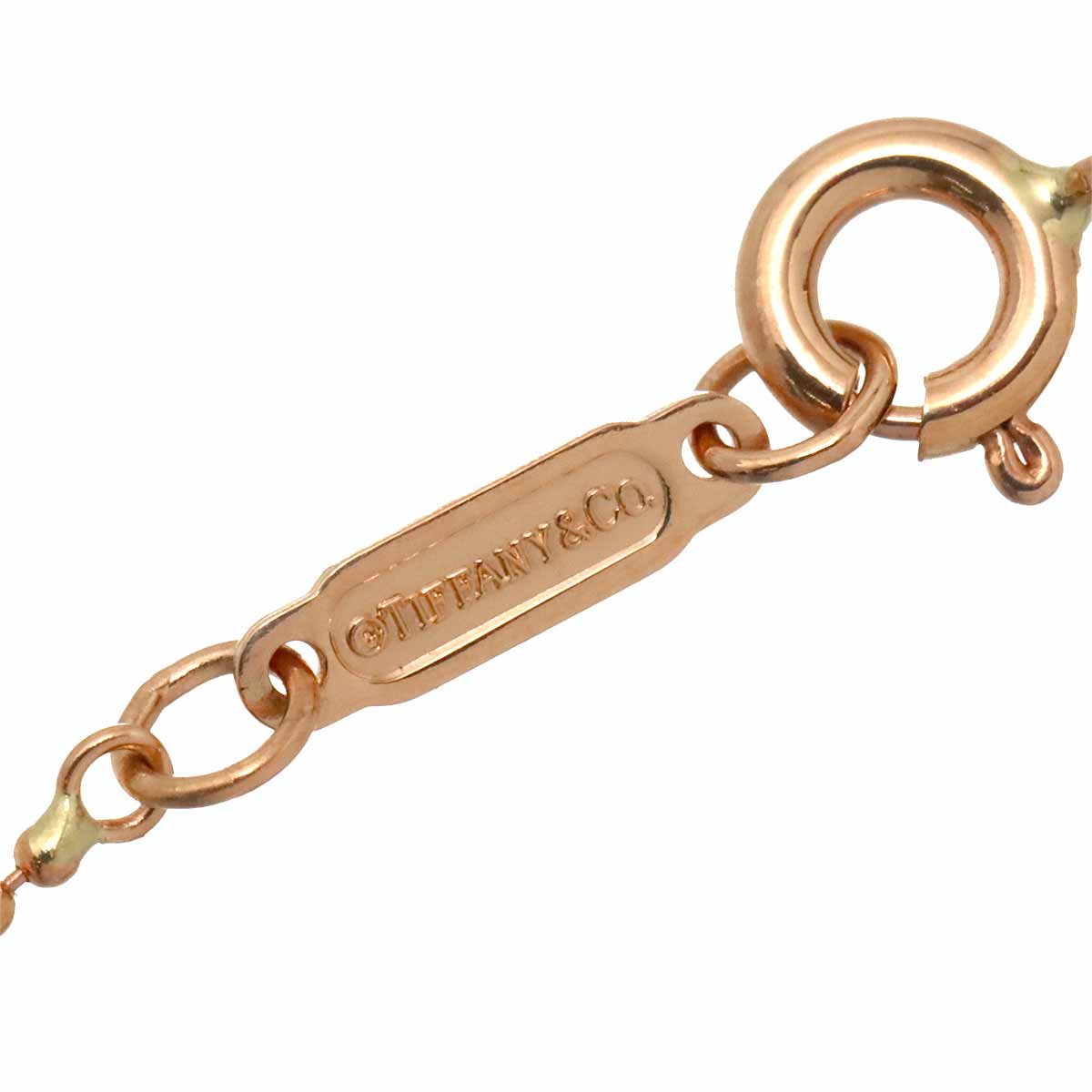 Oval key Necklace 18K PG 750