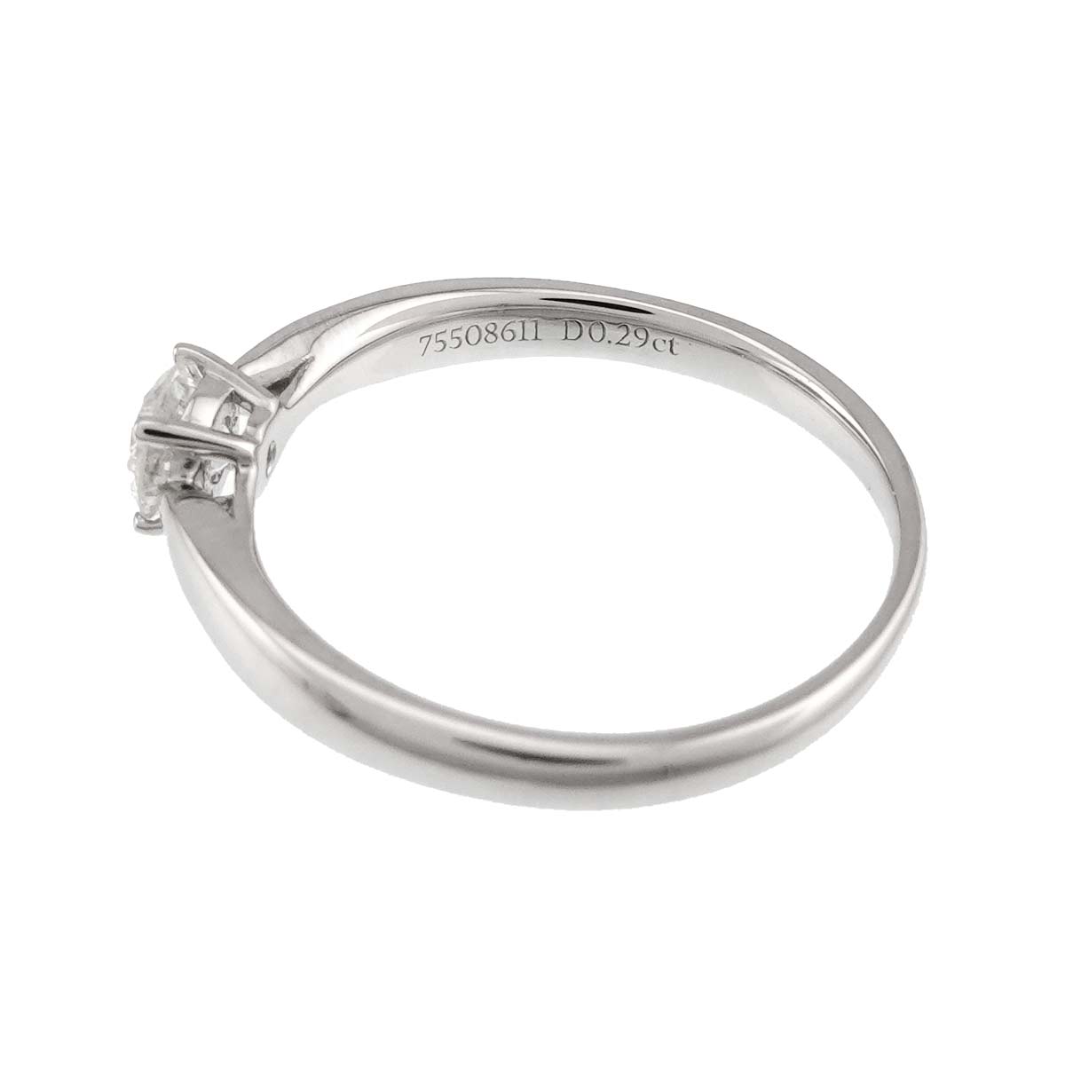 Harmony Diamond 0.29ct I/IF/3EX Ring Pt Size5.25-5.5(US)