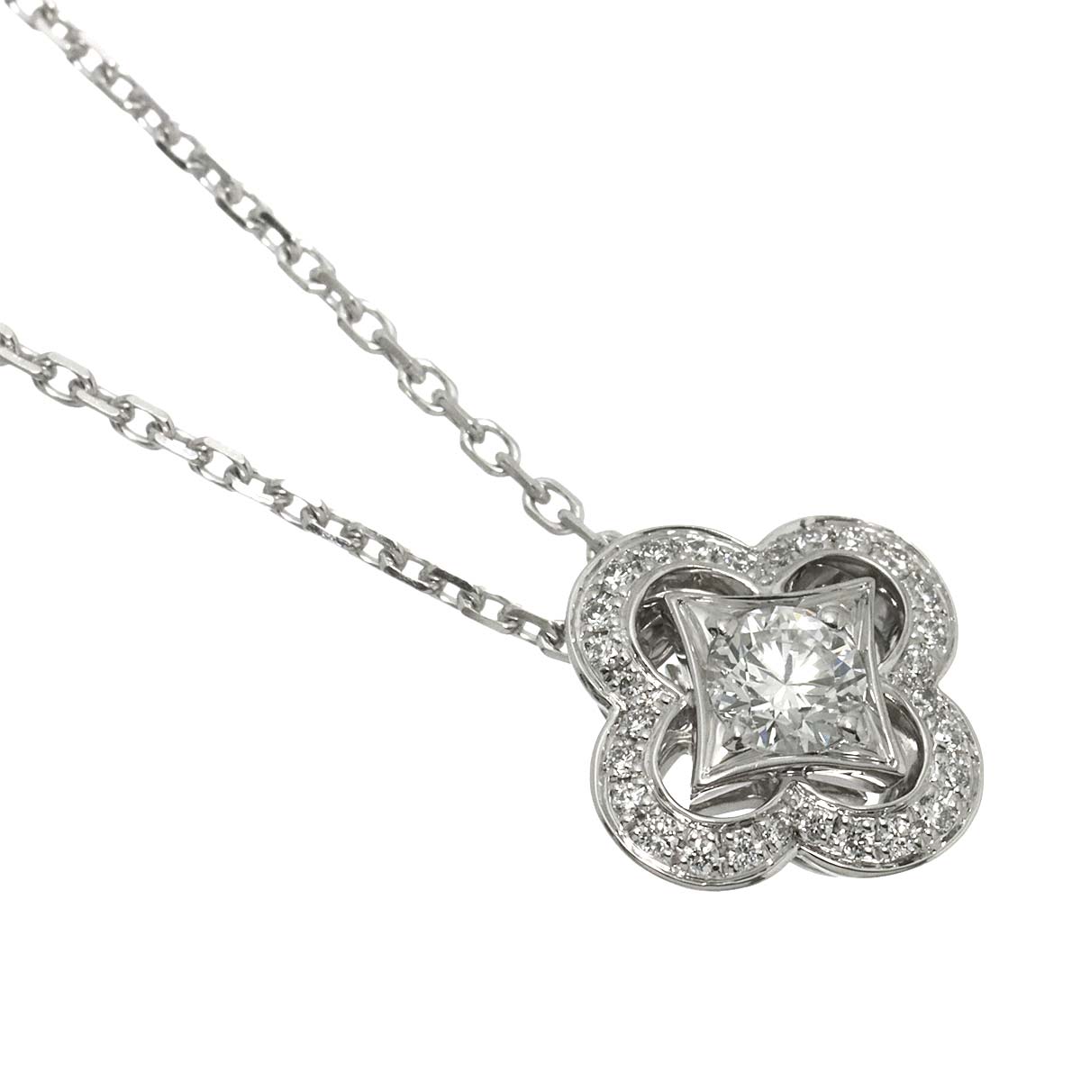 Pendentif Diamond Necklace 18K WG 750