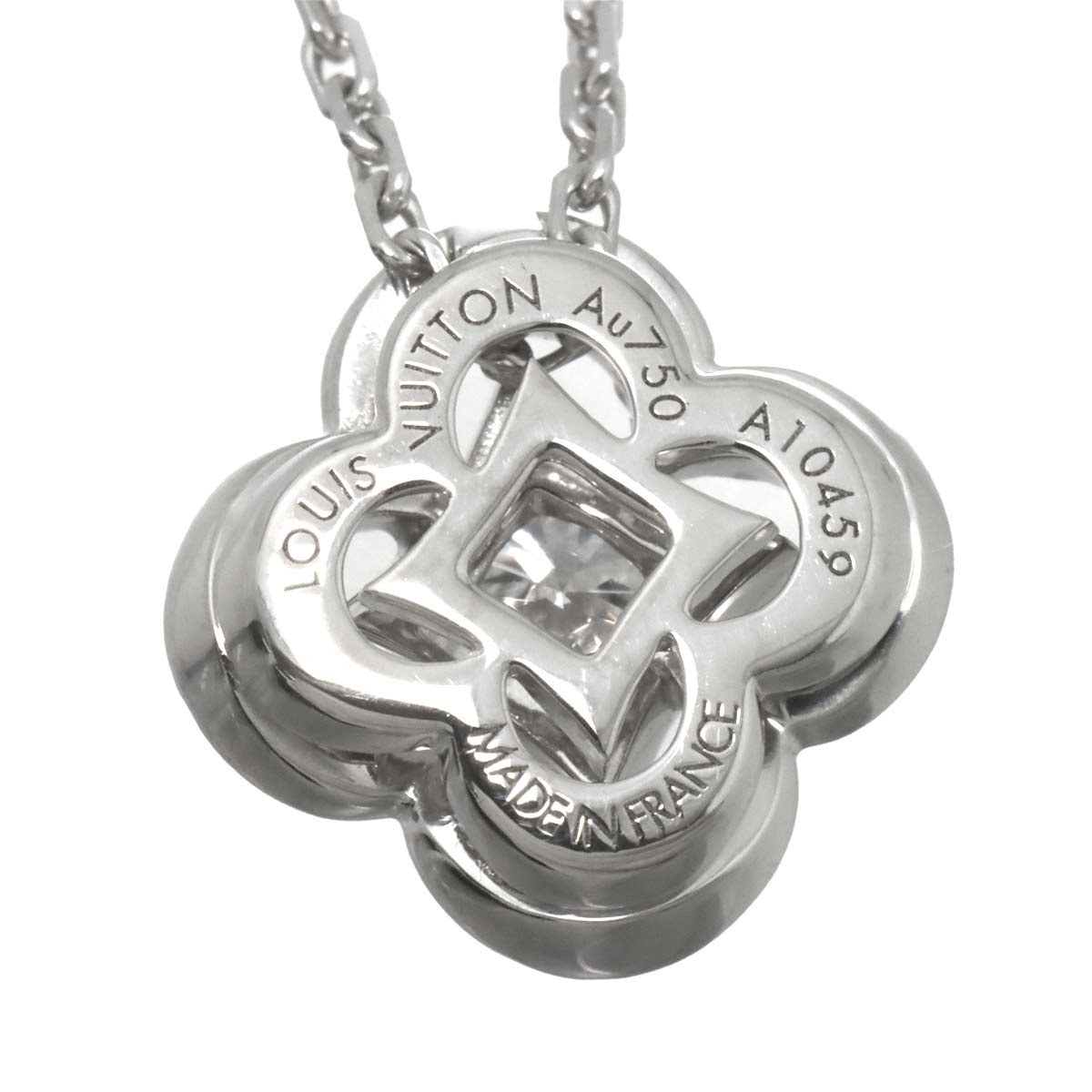 Pendentif Diamond Necklace 18K WG 750