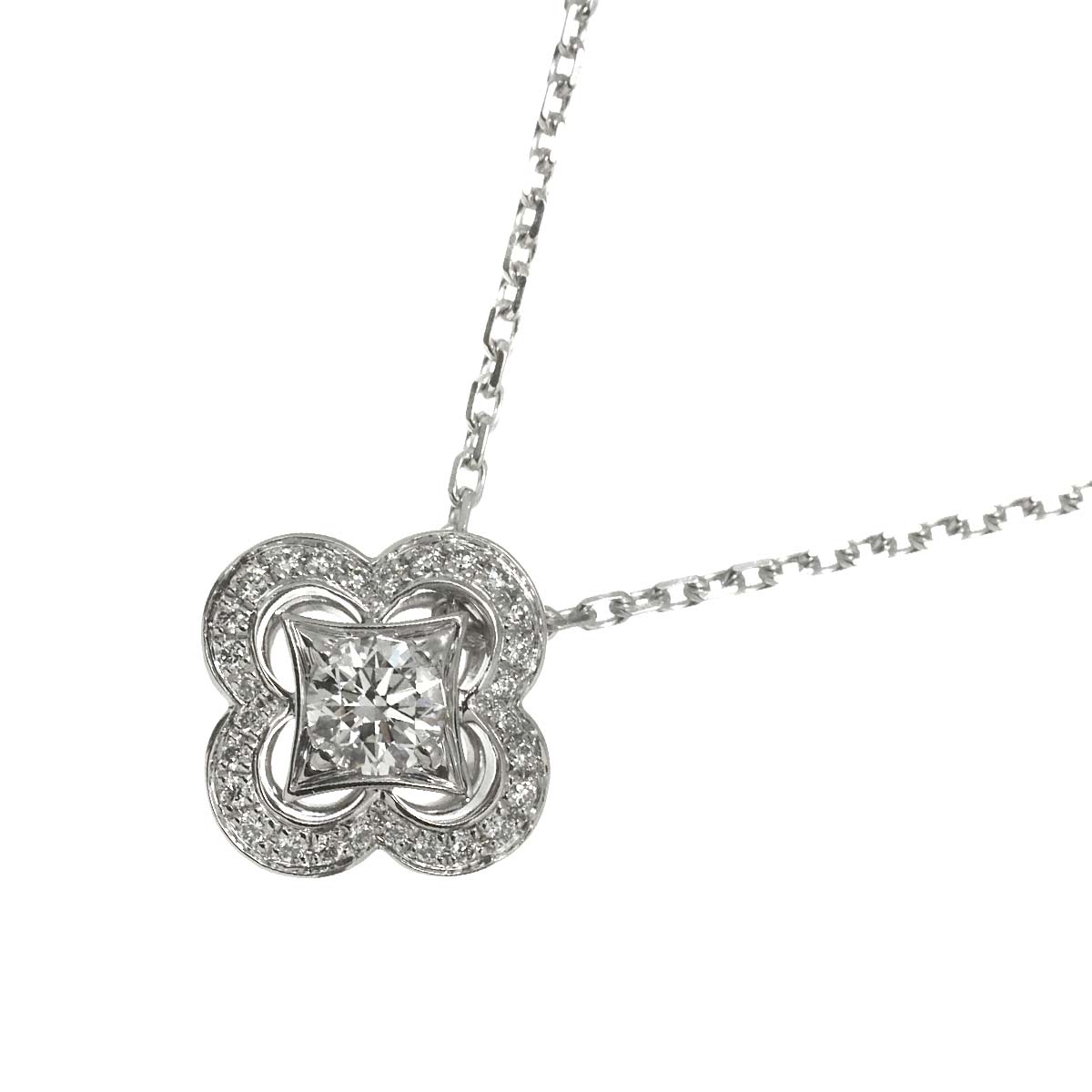 Pendentif Diamond Necklace 18K WG 750