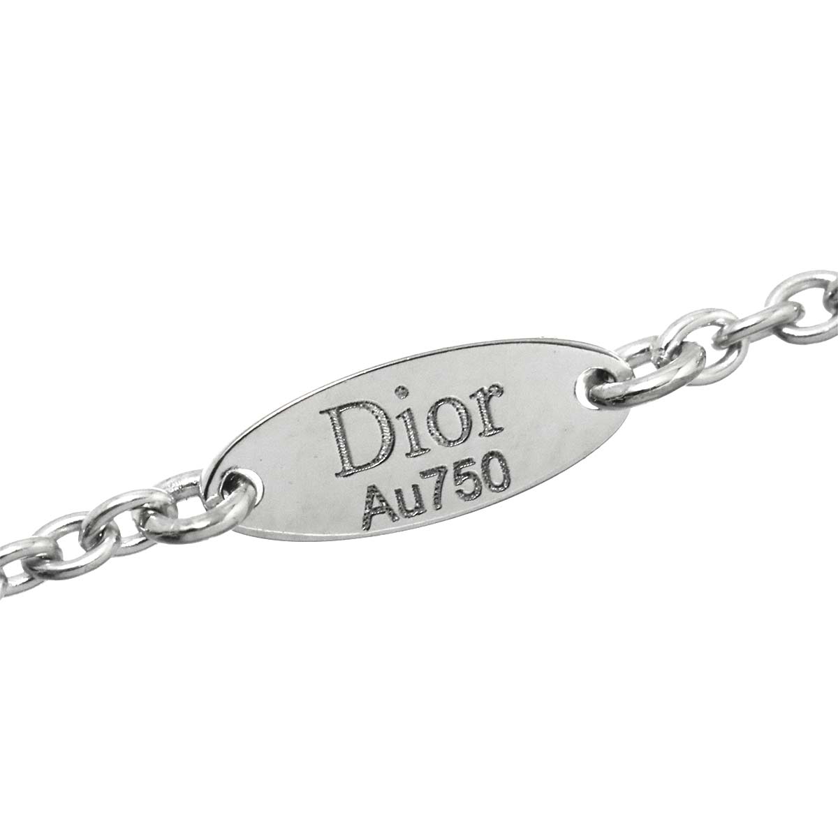 Rose des Vents MOP Diamond Necklace 18K WG White Gold 750