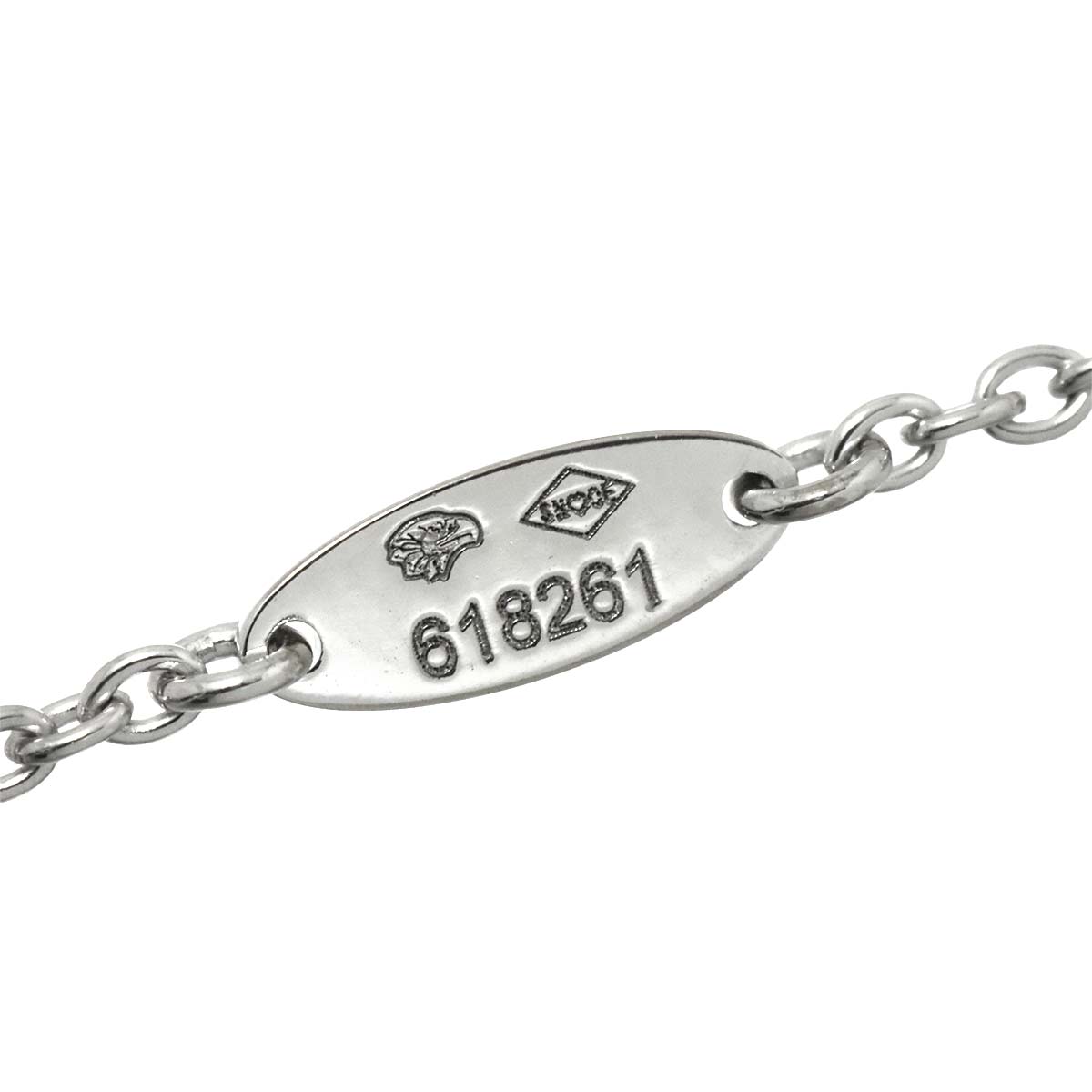 Rose des Vents MOP Diamond Necklace 18K WG White Gold 750