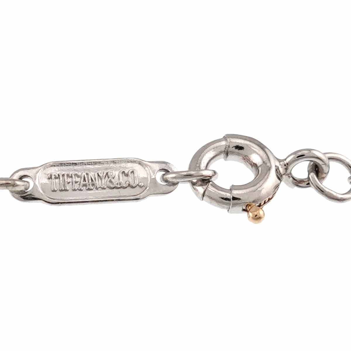 Dots Diamond Heart Necklace Platinum