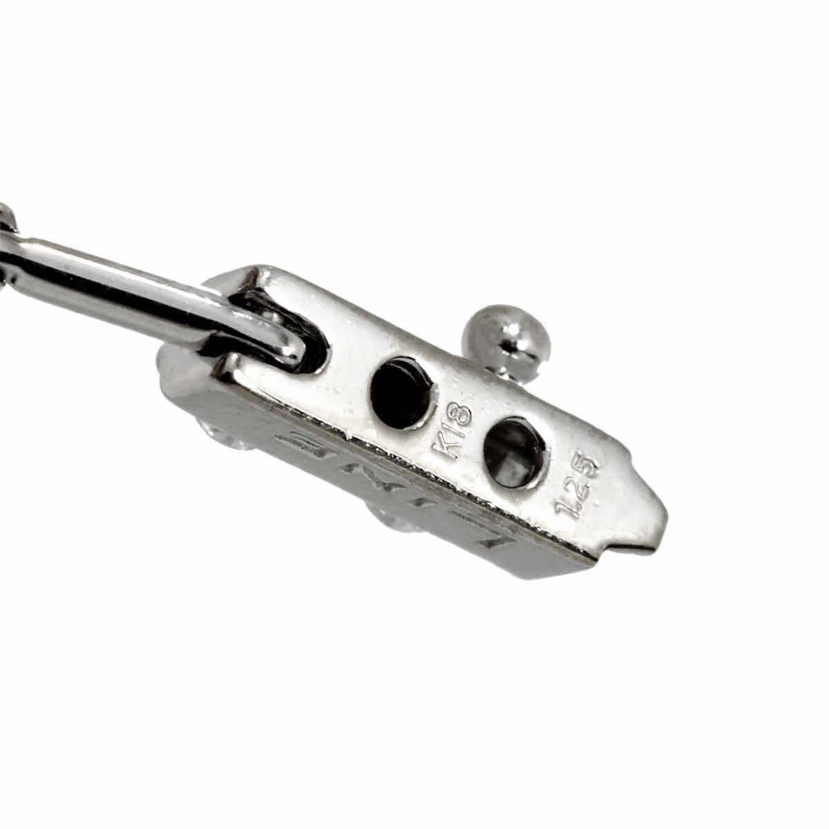 DE BEERS LINE Diamond 1.25ct Bracelet 18K WG PG 750