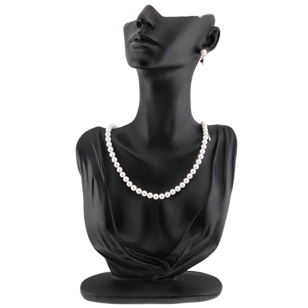 Akoya Pearl SV Necklace Earrings Two piece set