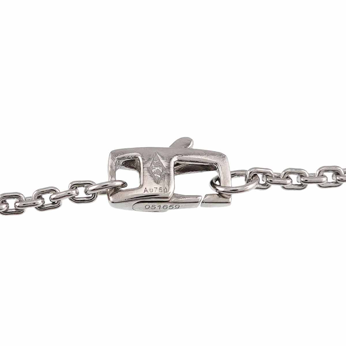 MONOGRAM Flower Diamond Bracelet 18K White Gold 750