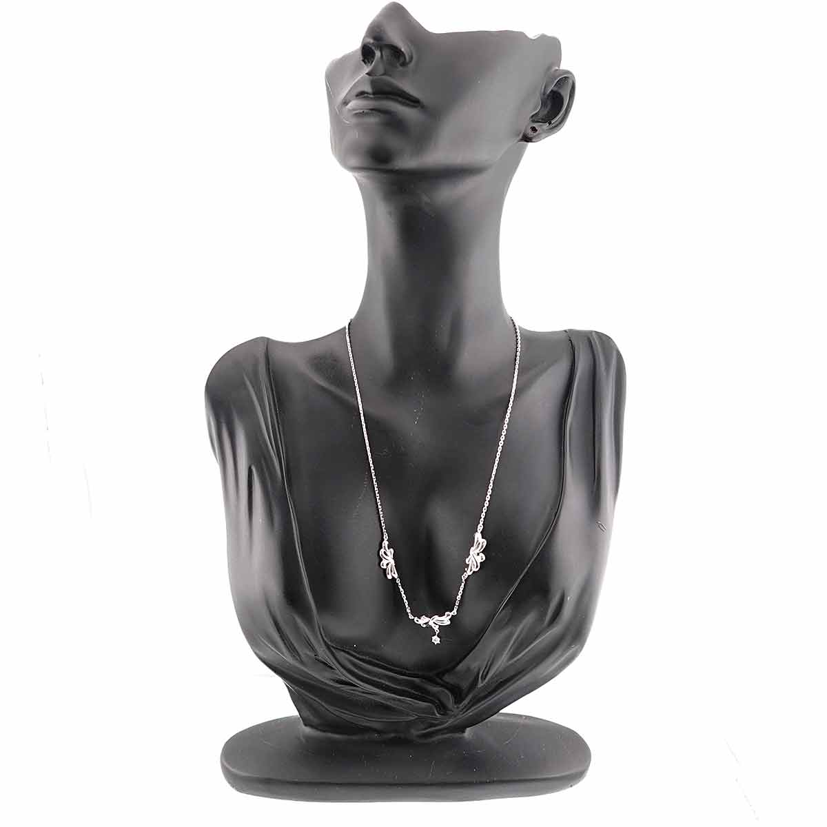 Diamond 0.10t Necklace 18K White Gold 750