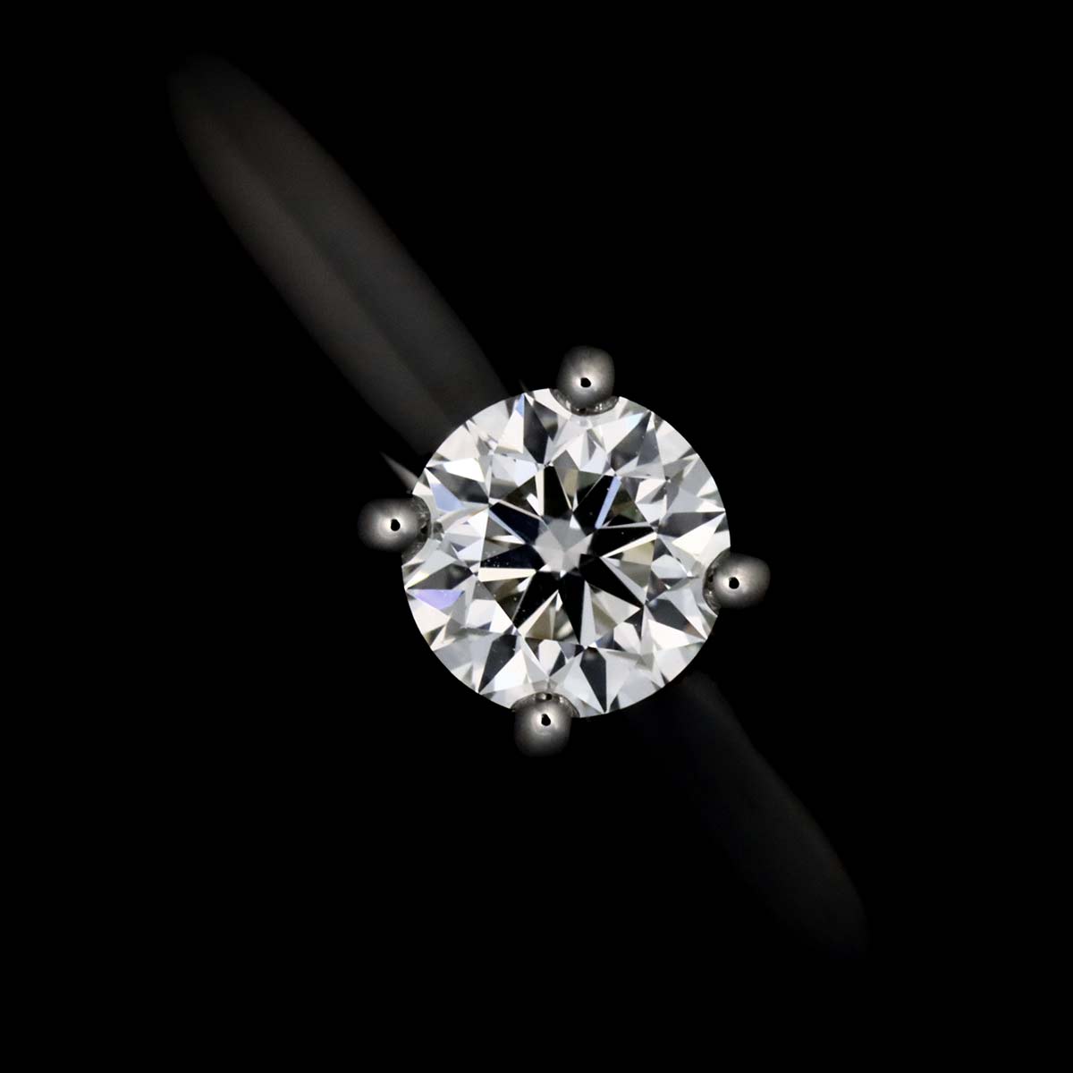 Solitaire Diamond 0.40ct F/VS2 Ring Pt Size50 5.25(US)
