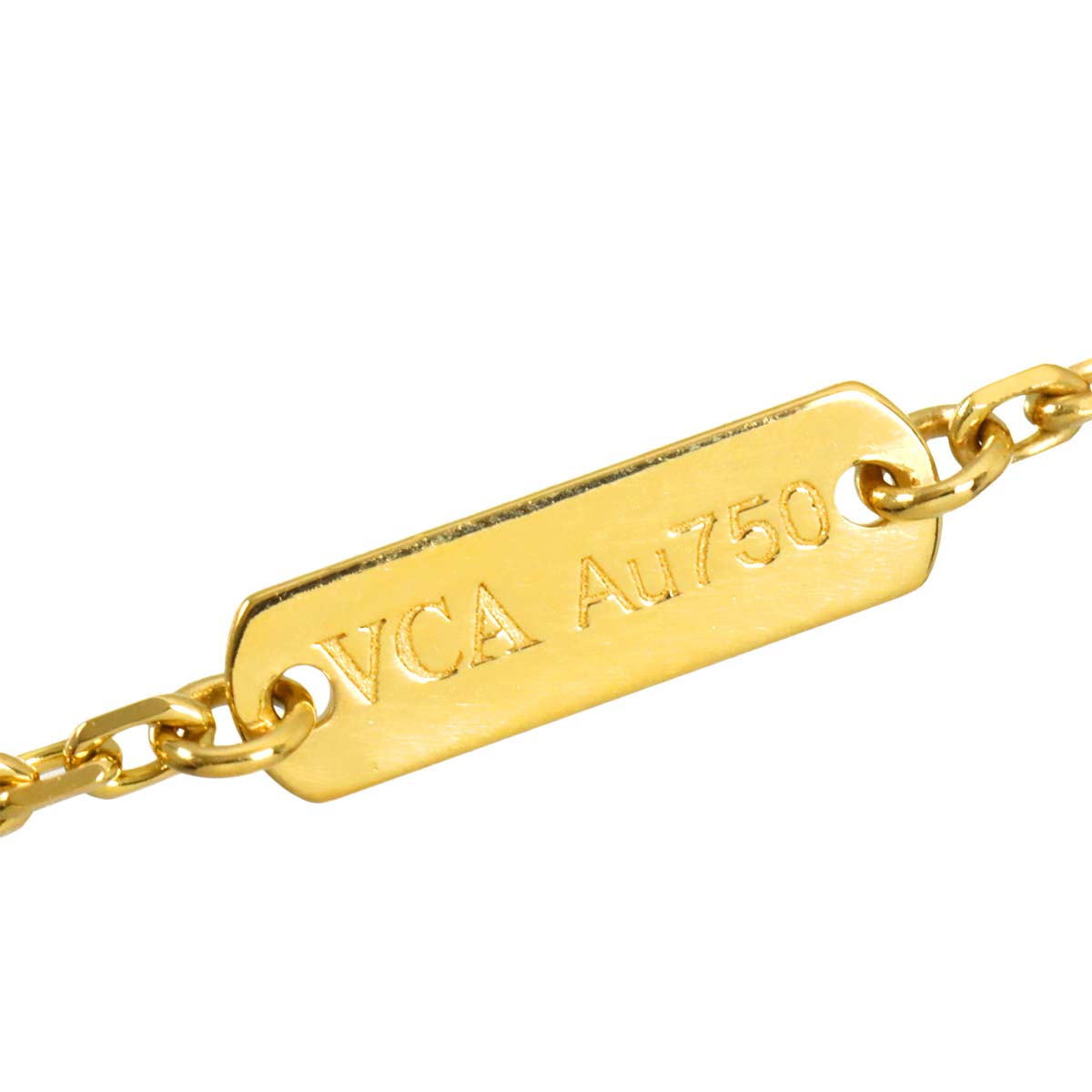 Vintage Alhambra Necklace 18K Yellow Gold 750