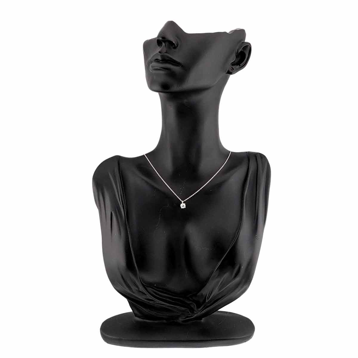 Solitaire Diamond Necklace Platinum