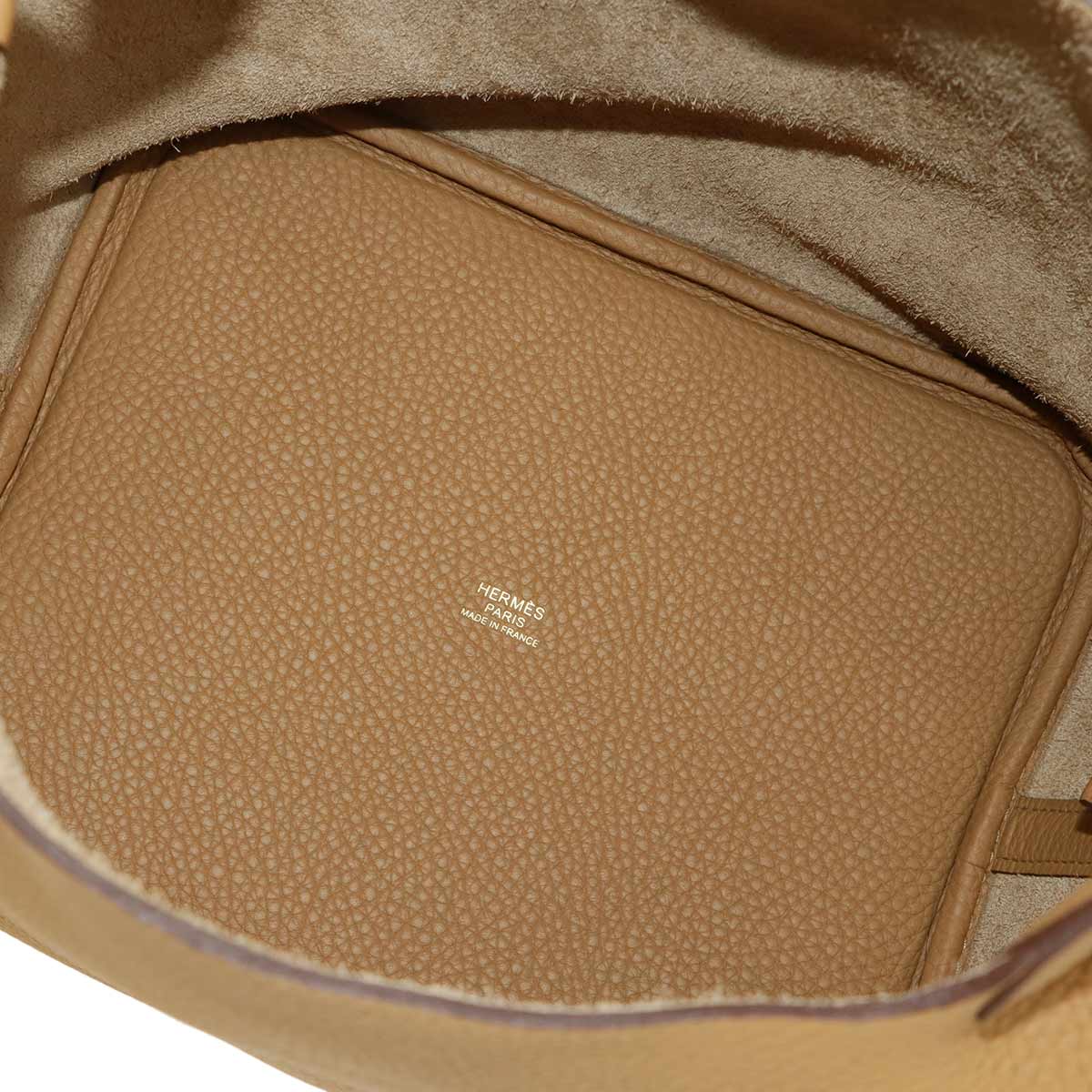 Picotin Lock MM Hand Bag Taurillon Clemence Biscuit Purse