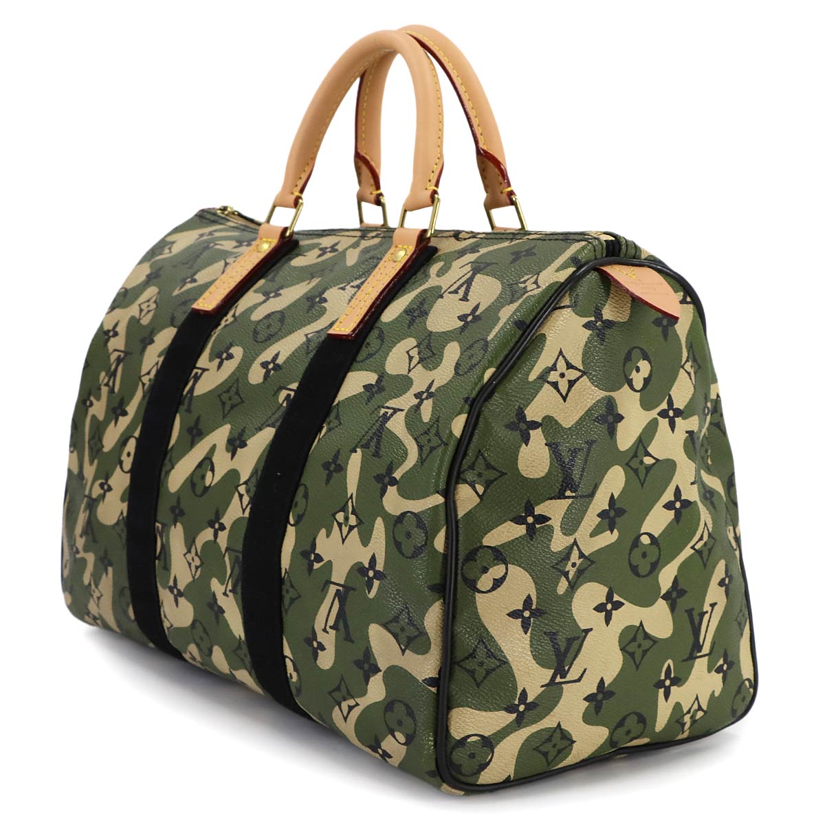 Monogramo Flage Speedy 35 Hand Bag M95773 Camouflage