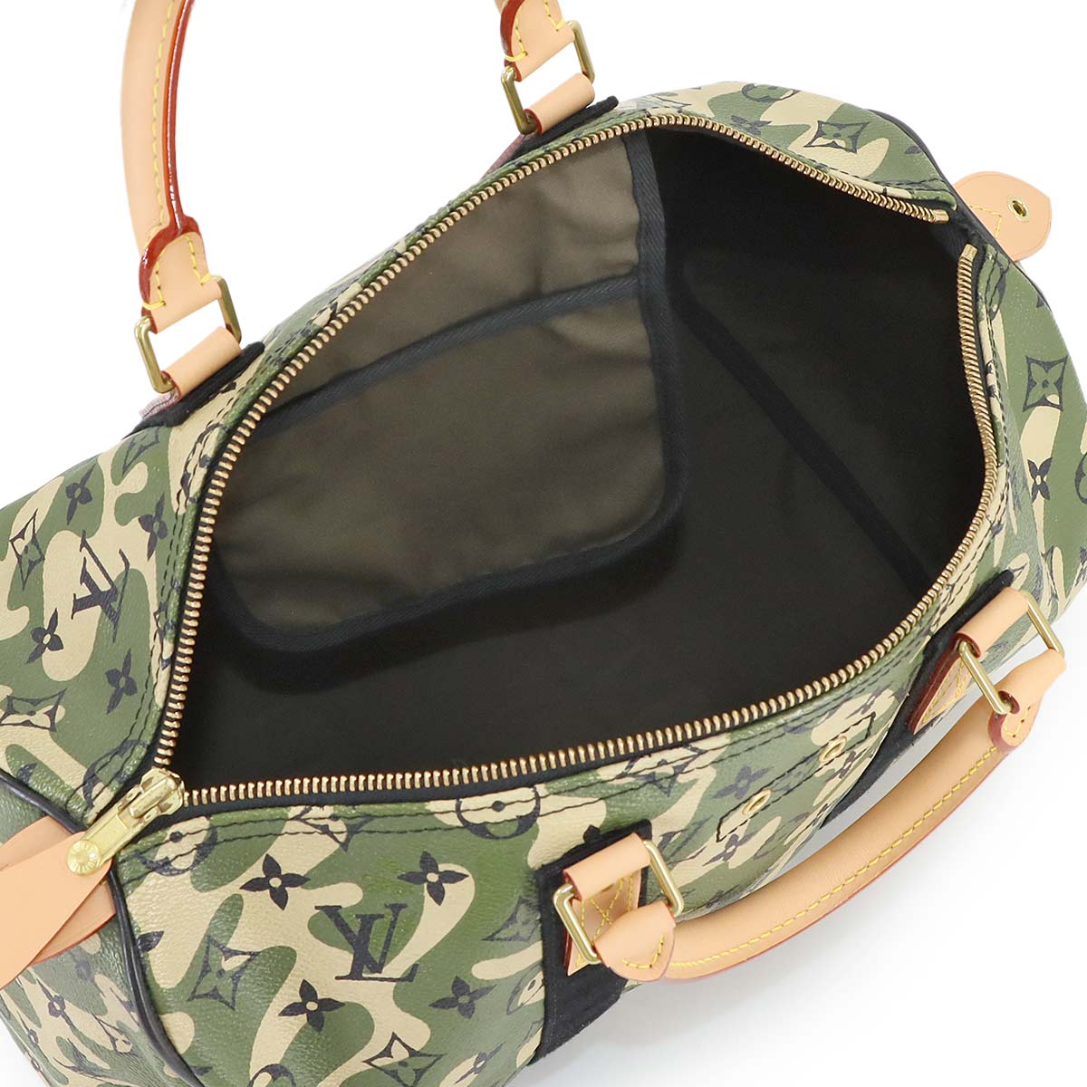 Monogramo Flage Speedy 35 Hand Bag M95773 Camouflage