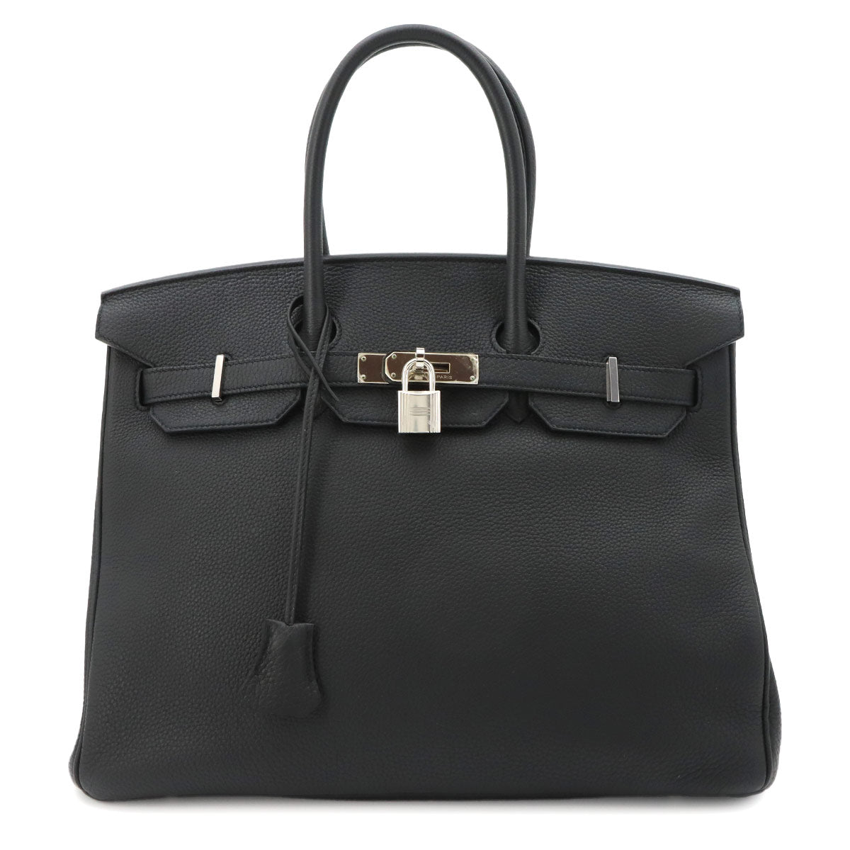 Birkin 35 Togo Black Hand Bag Purse