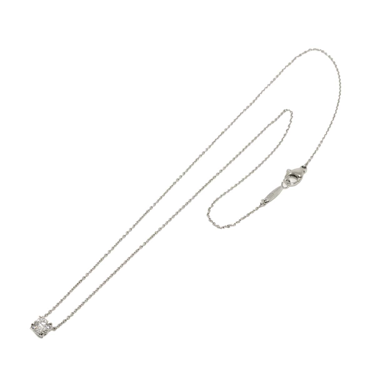 Solitaire Diamond 0.52ct F/VS2/3EX Necklace Pt