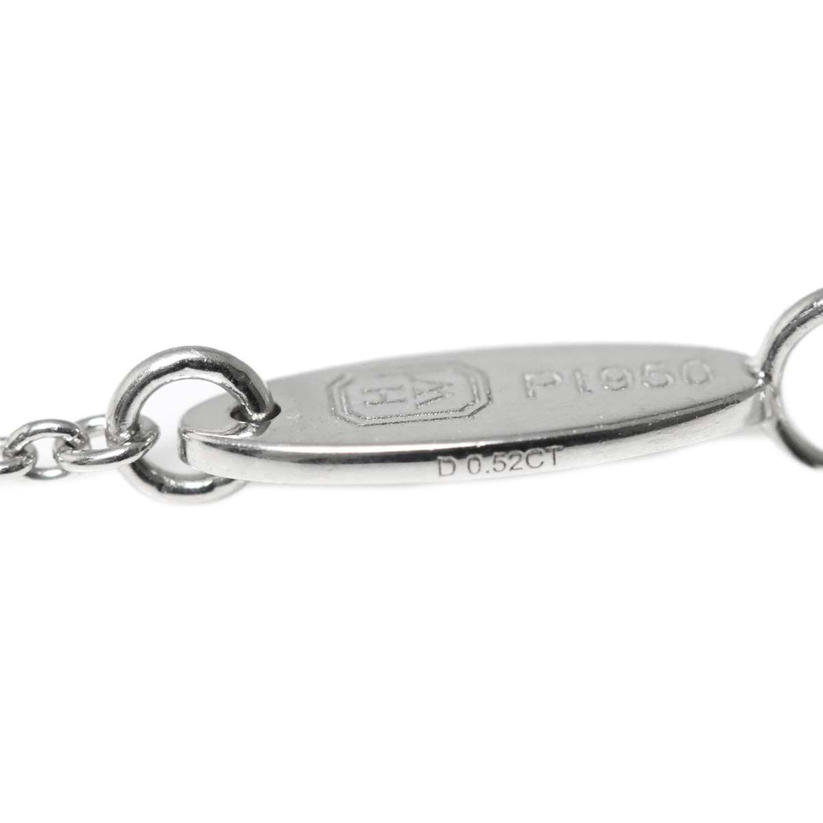 Solitaire Diamond 0.52ct F/VS2/3EX Necklace Pt