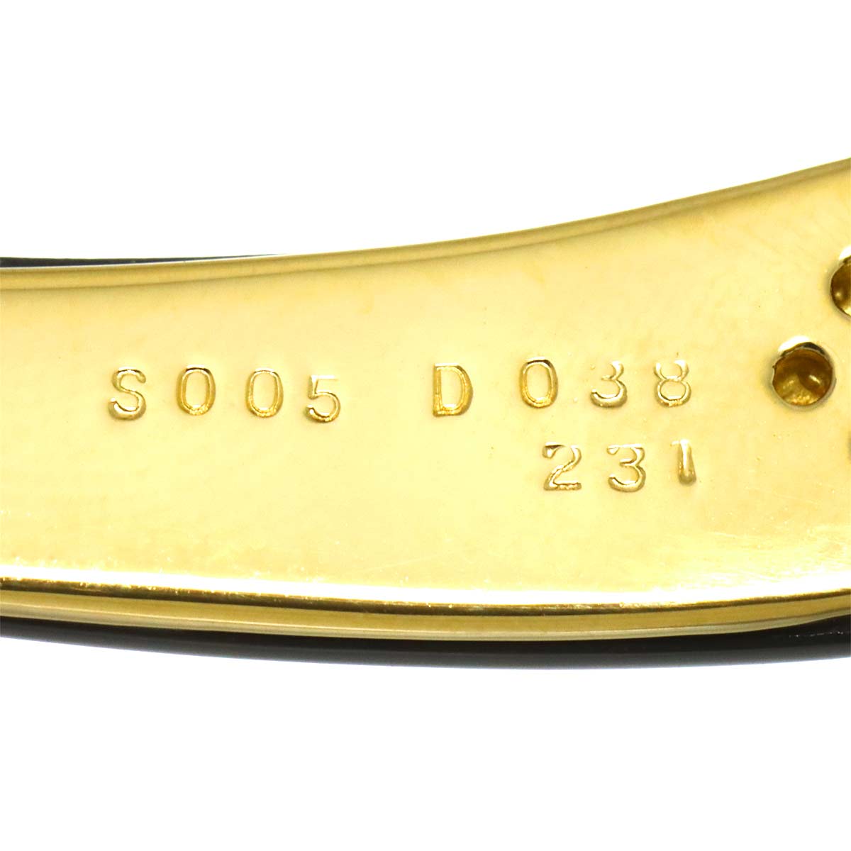 Diamond 0.38ct Sapphire 0.05ct Onyx Necklace Pt 18K YG