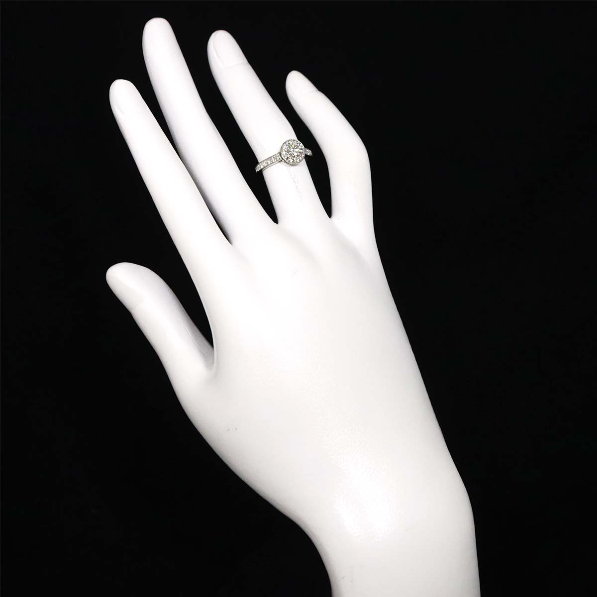 Diamond 0.32ct E/VVS2/3EX Ring Pt size47 4(US)