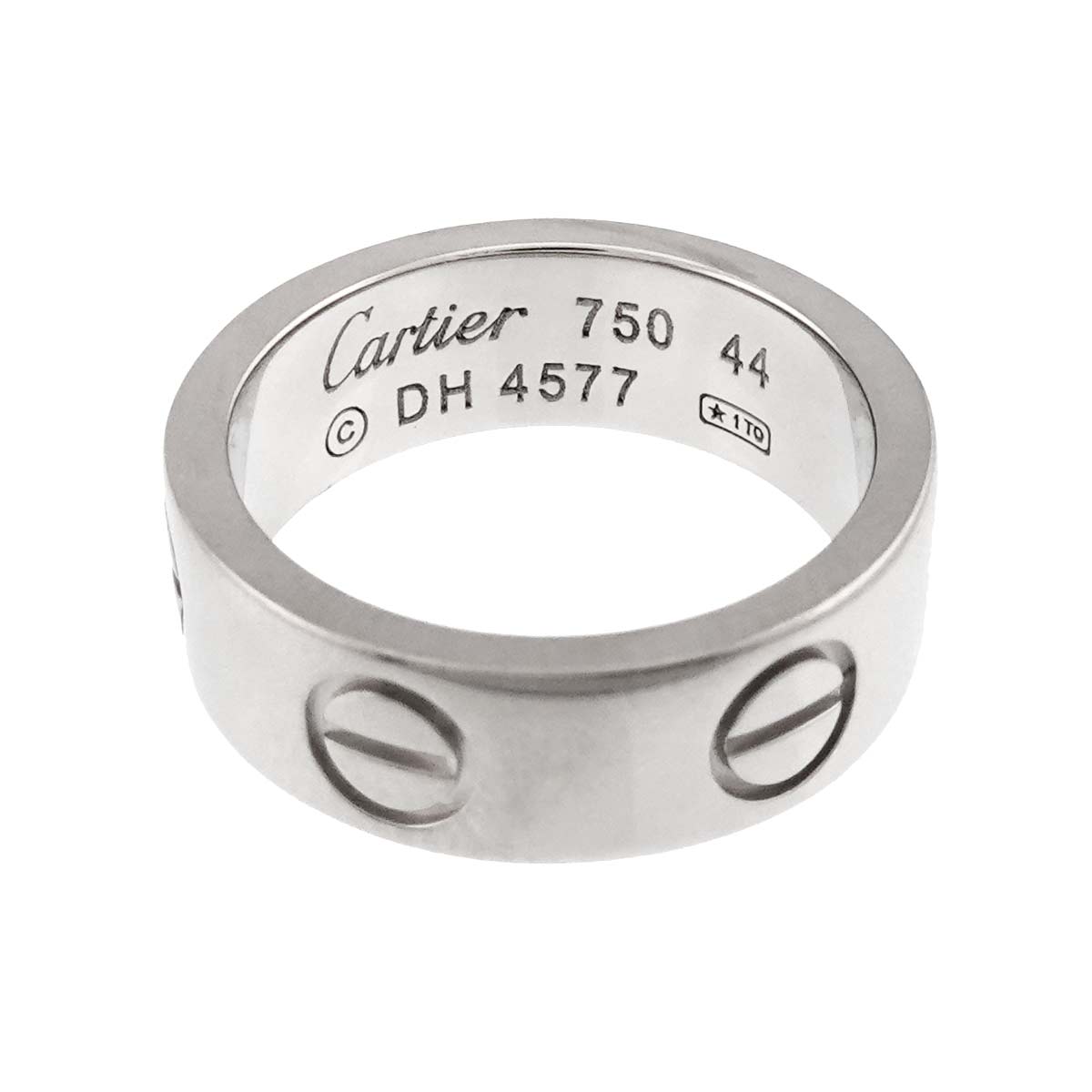 Love Ring 18K White Gold 750 size44 2.5-2.75(US)