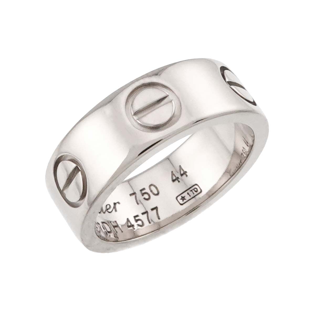 Love Ring 18K White Gold 750 size44 2.5-2.75(US)