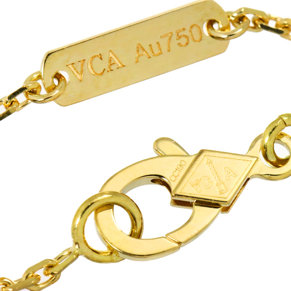 Vintage Alhambra MOP Necklace 18K YG 750