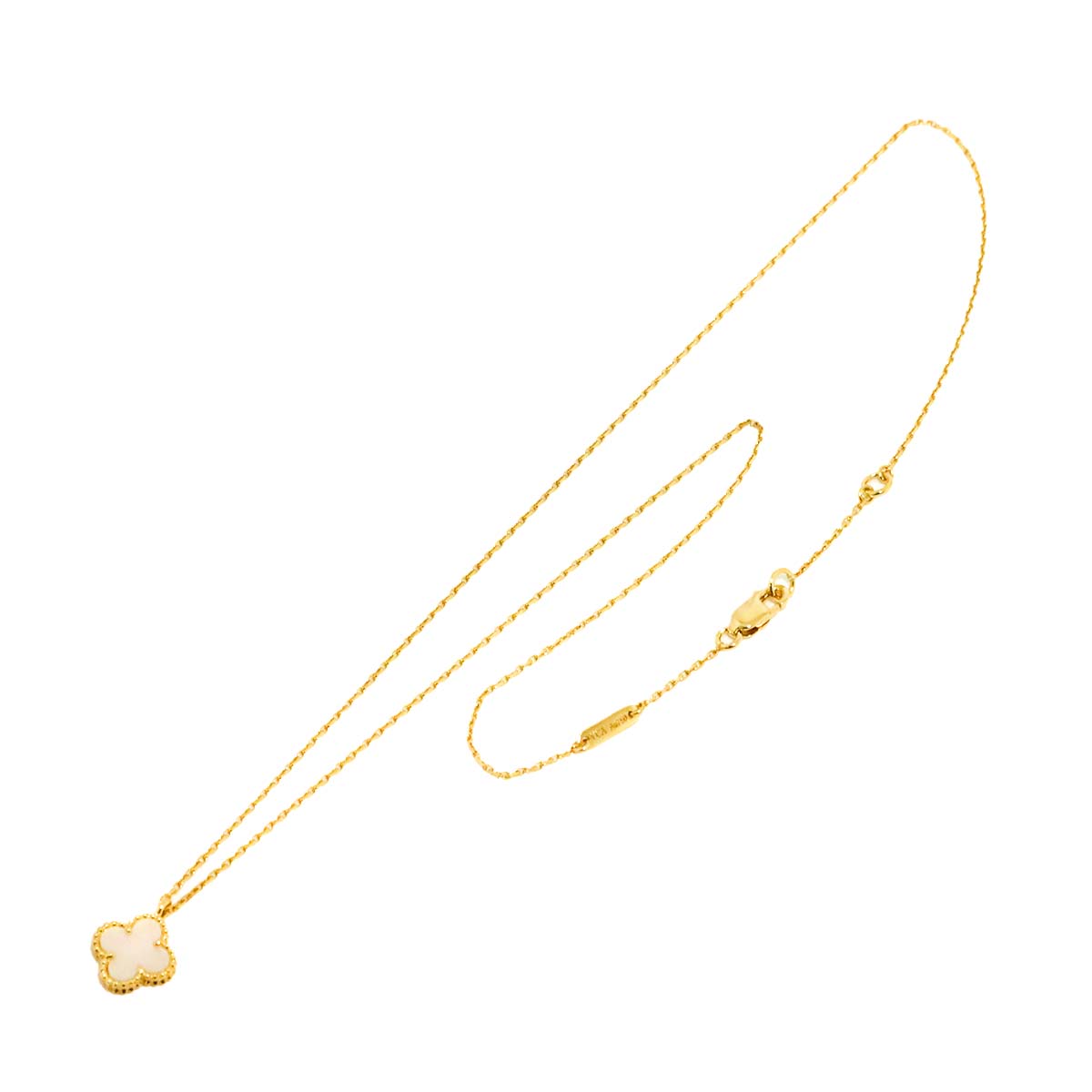 Sweet Alhambra MOP Necklace 18K YG 750