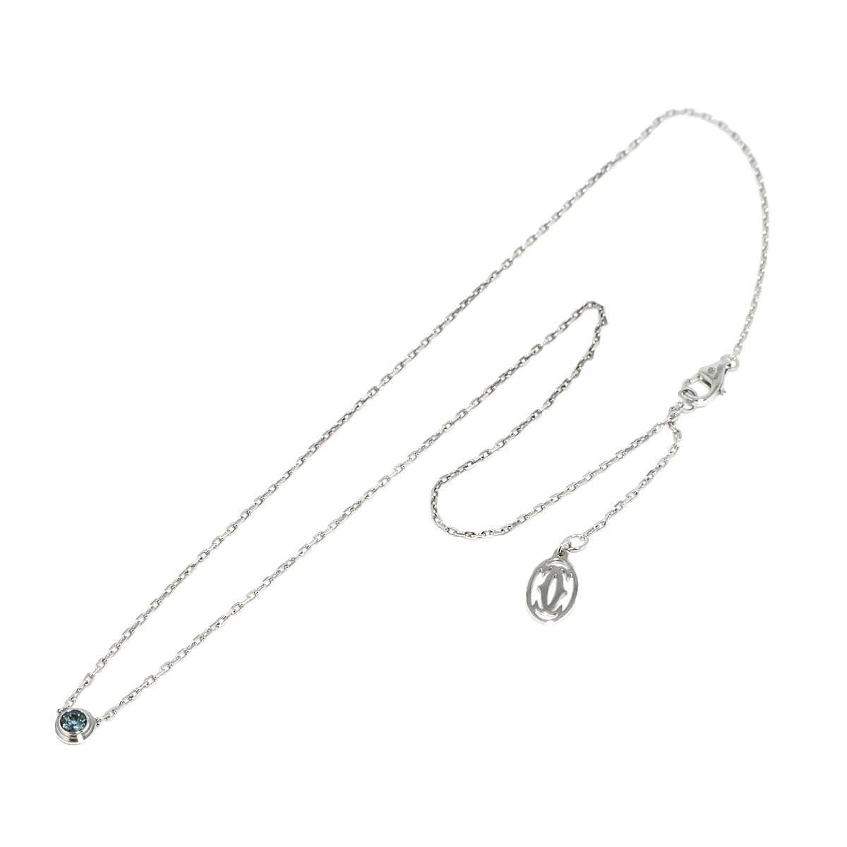 d Amour Sapphire Necklace 18K WG 750