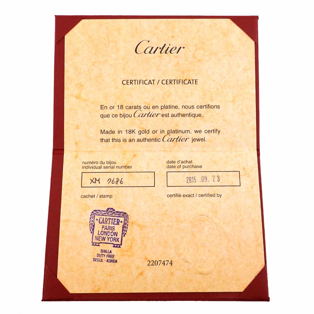 d Amour Sapphire Necklace 18K WG 750