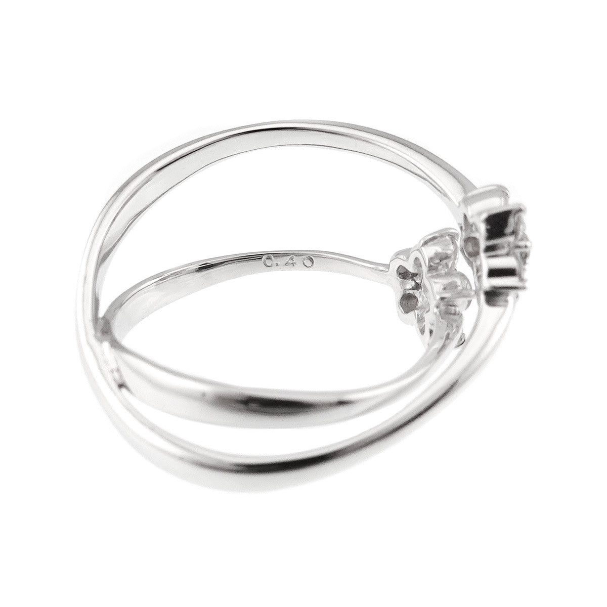 Diamond 0.40ct Ring 18K WG 750 Size5.75-6(US)