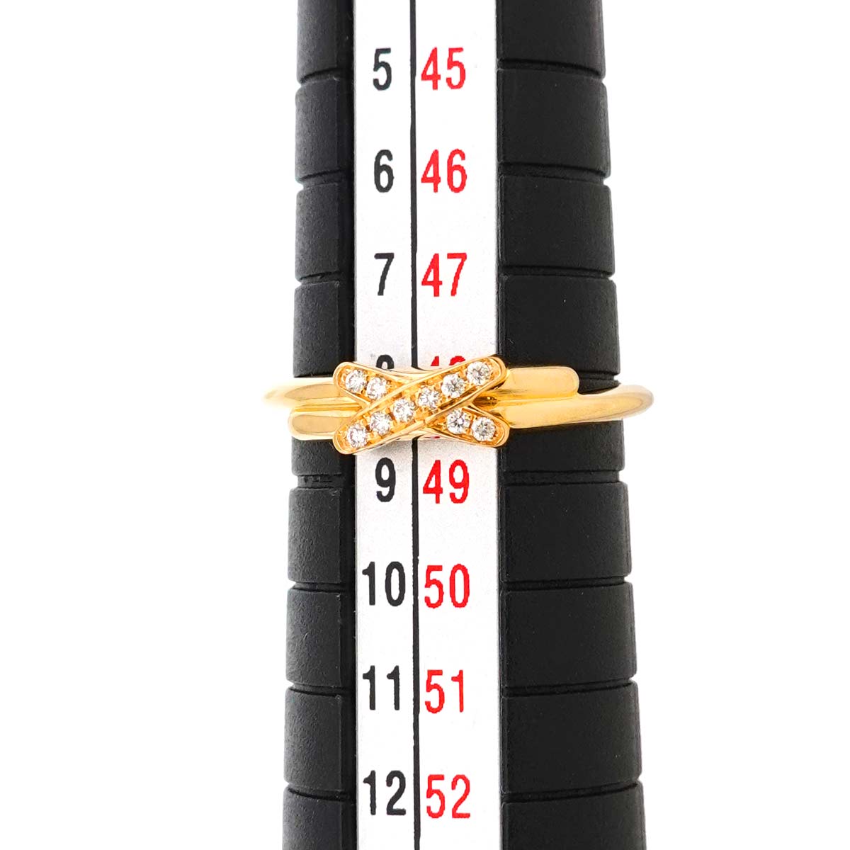 Jeux de Liens Diamond Ring 18K YG 750 size48 4.5(US)