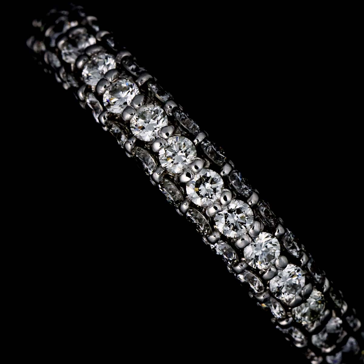 Diamond 1.38ct Ring 18K WG 750 Size3.25(US)