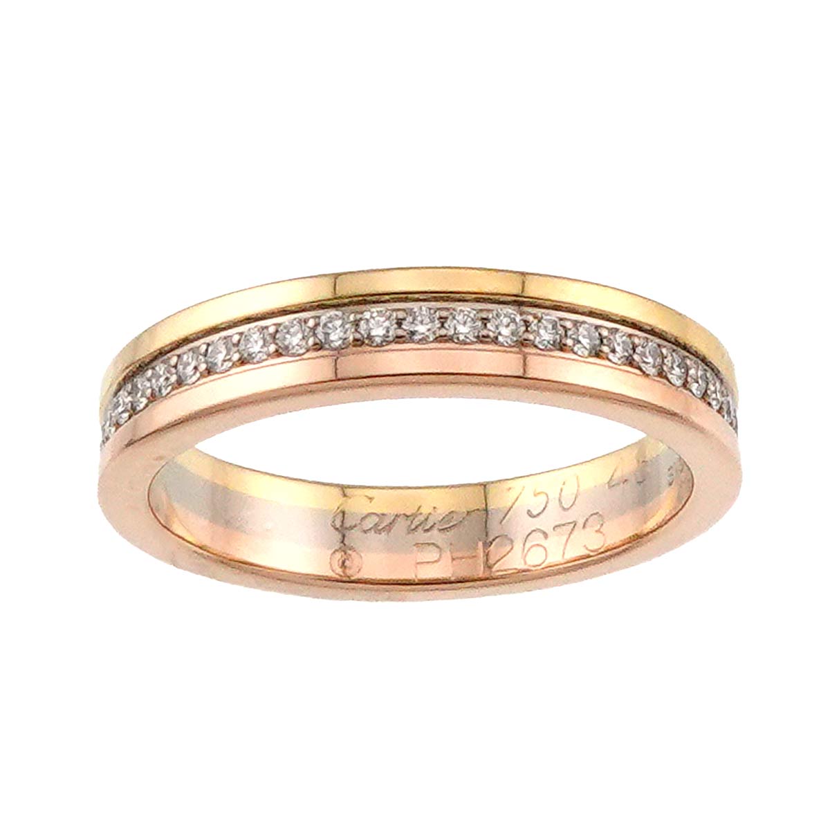 Vendome Diamond Ring 18K YG WG PG 750 size48 4.5(US)