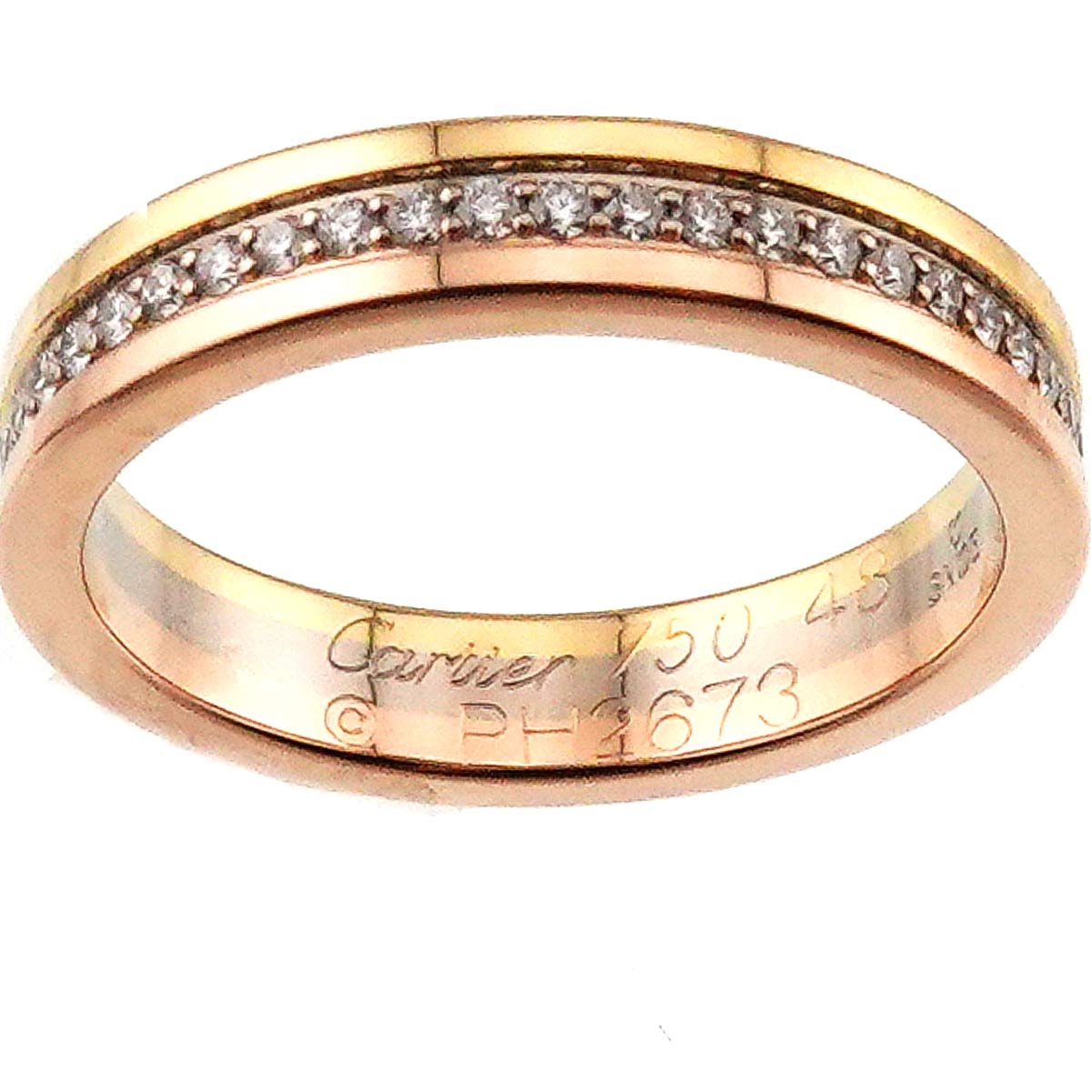 Vendome Diamond Ring 18K YG WG PG 750 size48 4.5(US)