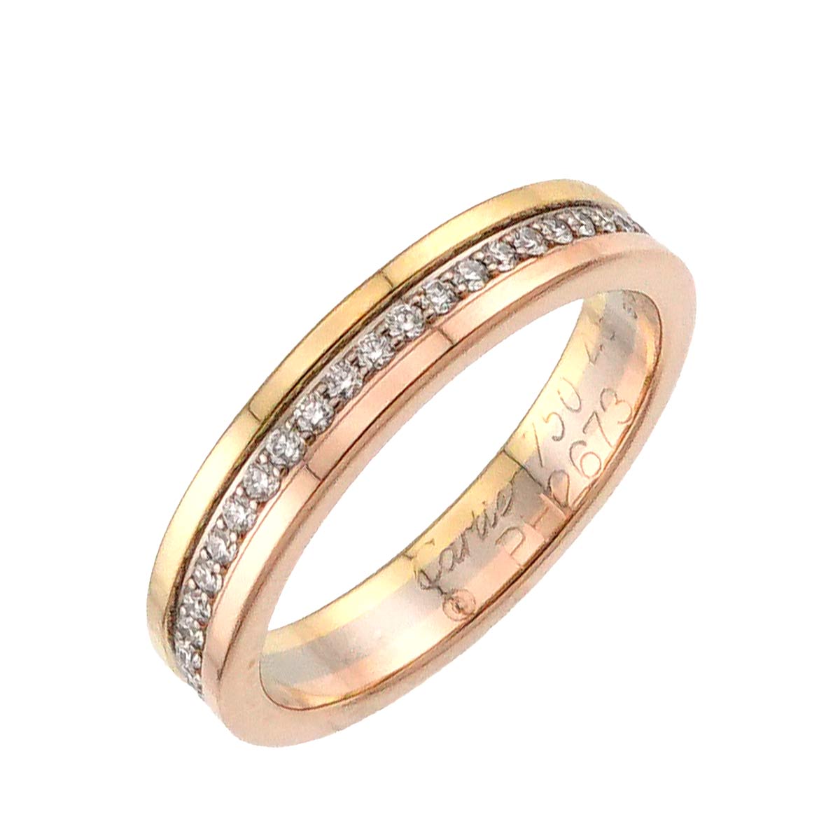 Vendome Diamond Ring 18K YG WG PG 750 size48 4.5(US)