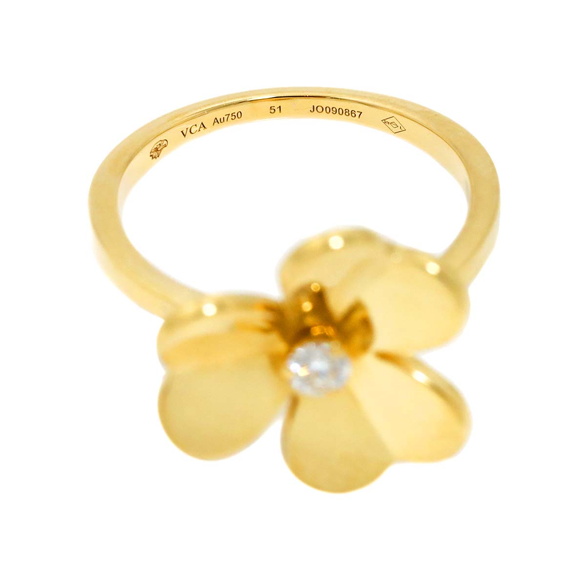 FRIVOLE Diamond Ring 18K YG 750 size51 5.5-5.75(US)